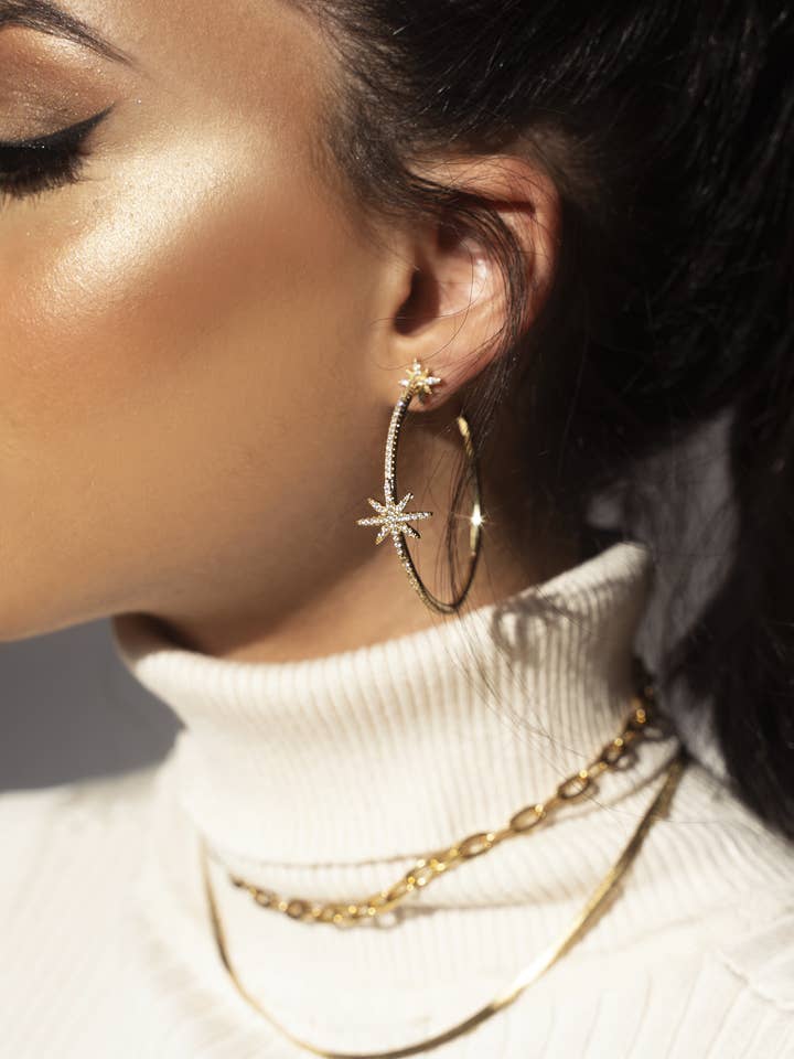 LEILA Hoop Earrings for wholesale by Jewels by Sunaina