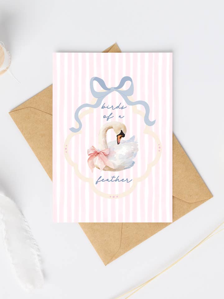 Birds Of A Feather Card for wholesale by Fleurs on Sunday