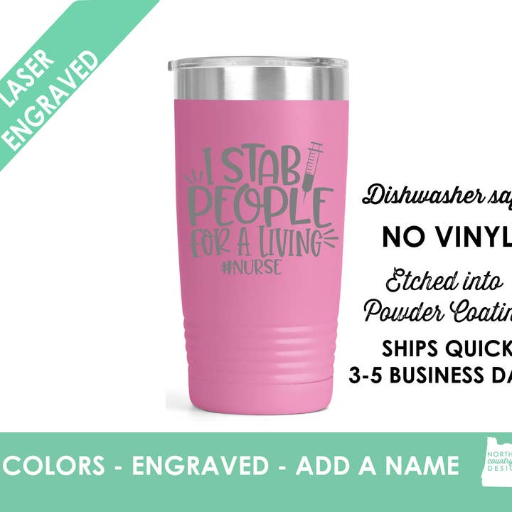 Je poignarder les gens.. Medical Dire Polar Camel Gobelet pour la vente par Northern Country Girl Designs, LLC