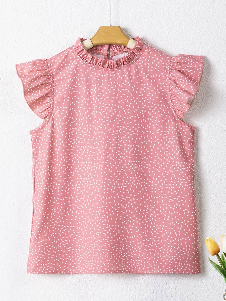 Marlowe Blouse met ruches en ruches en ruches en ruches voor wholesale door Threaded Pear