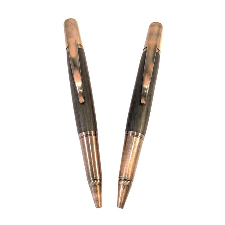 Bog and Brass - Wholesale Pen - Custom pen and pencil set in Irish Bog oak