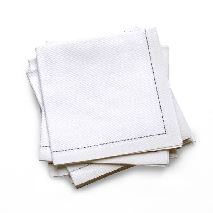 White 1/4 Fold Cocktail - 30x for wholesale by Five Star Napkins Inc.