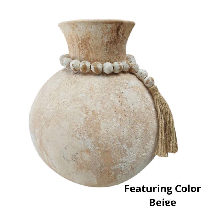 runde Vase Aurora aus Ton, 15 Zoll für den Großhandel von ClayRoot Artisan Studio