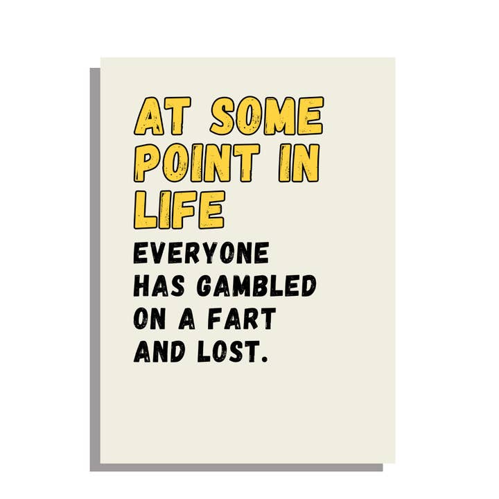 Gamble and Lost - funny birthday card for wholesale by Go La La