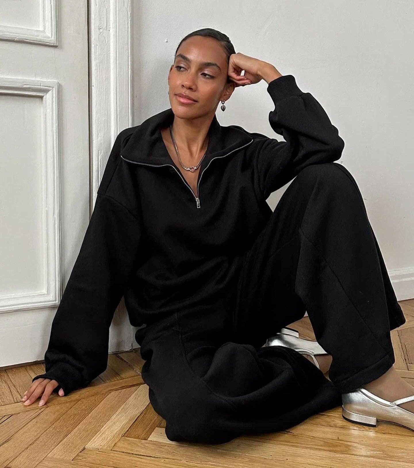 Marayn – wholesale Lounge set – Women's – European Autumn HighWaist Sweatshirt  Pants Set23