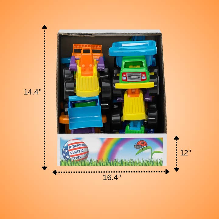 American Plastic Toys - Wholesale Toy car/truck – Child - Li'l Chubby Construction Vehicle Assortment Toy for Kids3