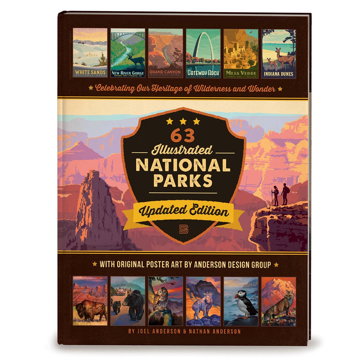 Anderson Design Group - Wholesale Display Book - 63 National Parks: Updated Edition HARD COVER Coffee Table Book (Best Seller!)13