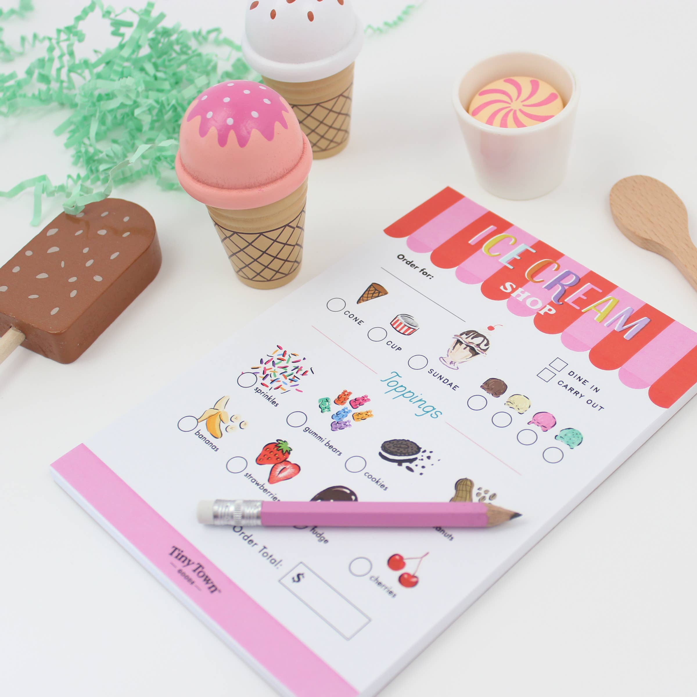 Inklings Paperie - Wholesale Kladblok - Inklings Tiny Town™ Speel Notitieblok - IJssalon1
