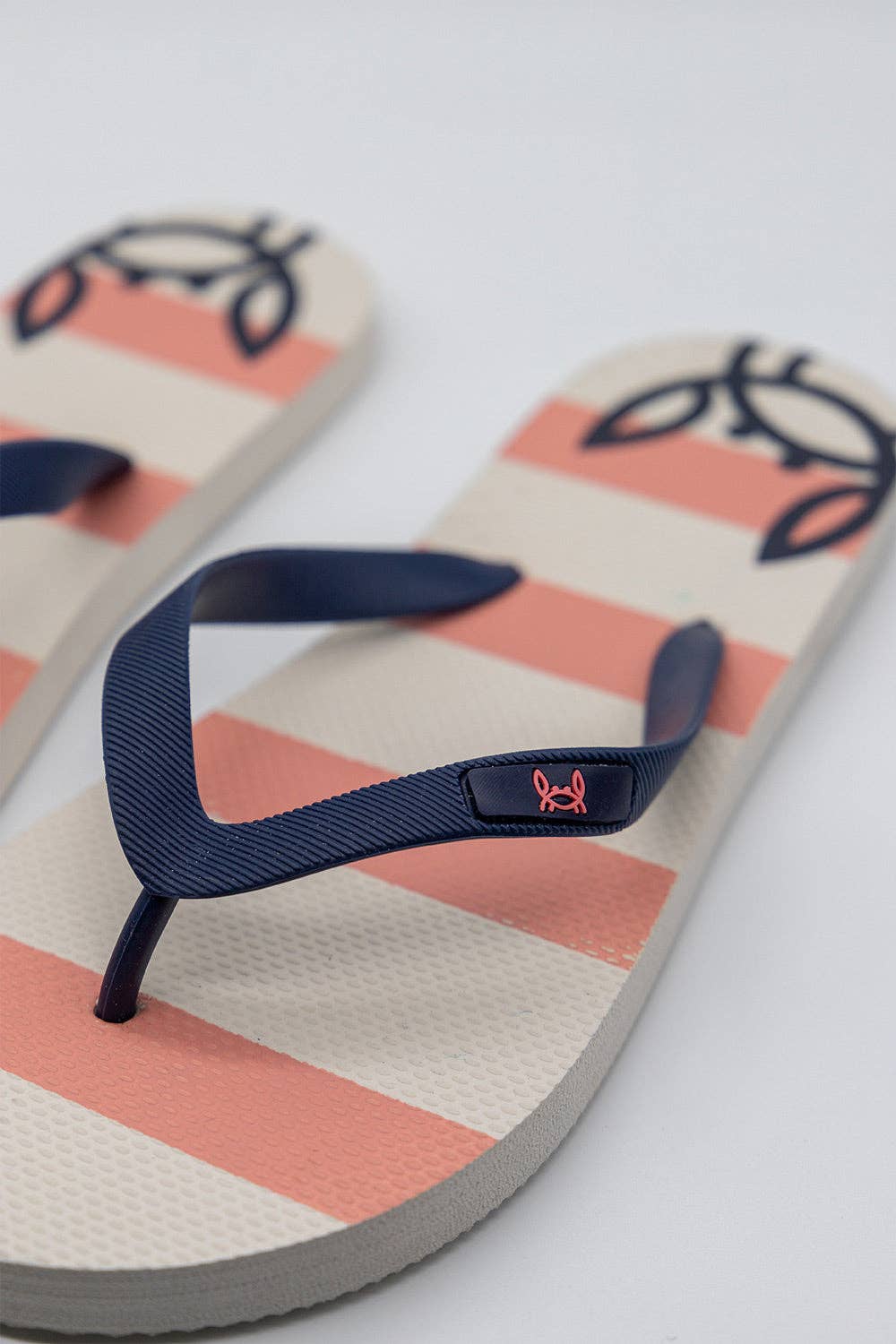 Custi Mikelo: Men's Clothing & Christmas Gifts - Wholesale Flip Flops - Unisex - Coral Stripe Flip-Flops1