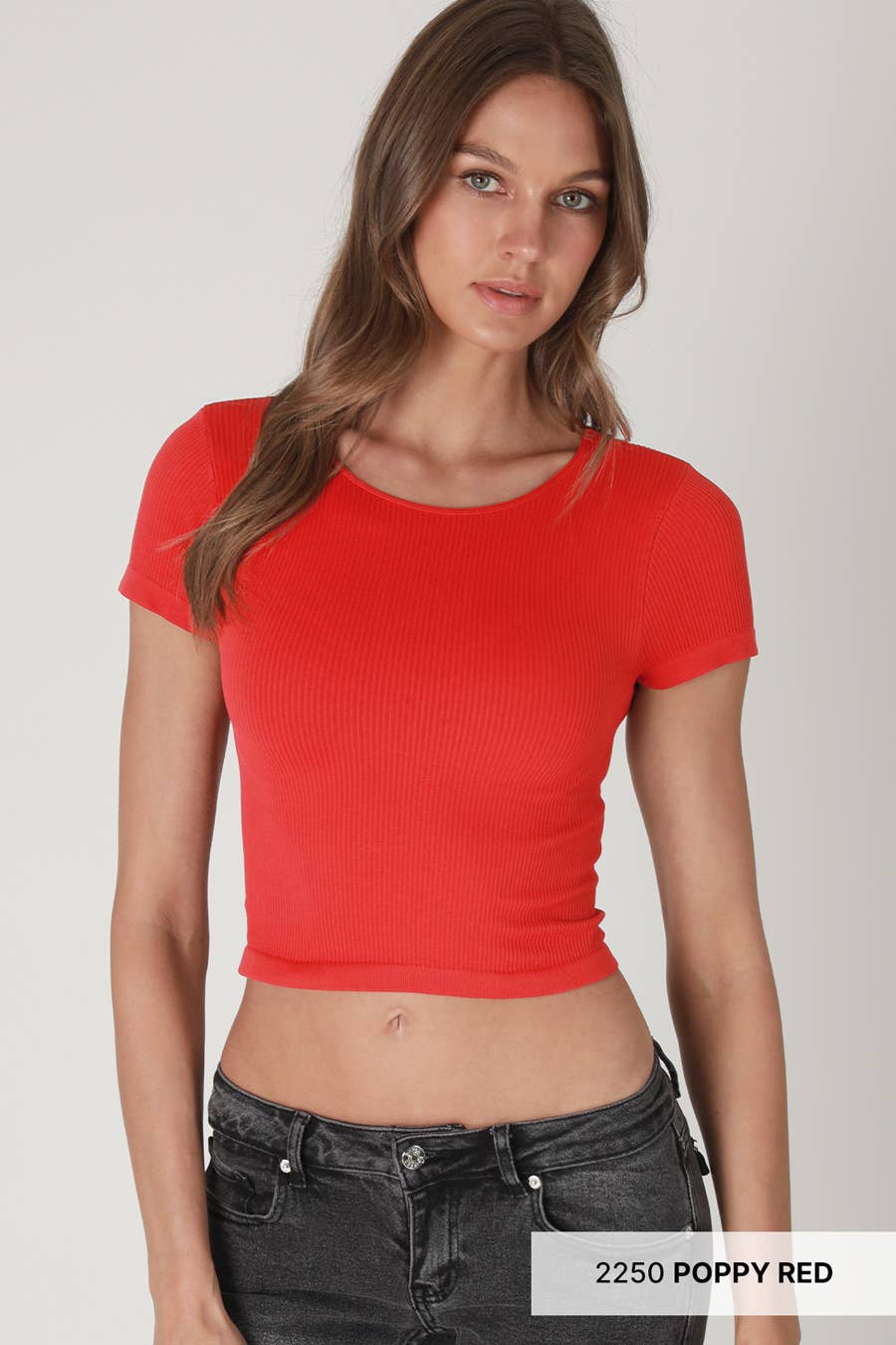 NIKIBIKI - Wholesale Knit Top - Women's - NS8232- Ribbed Baby Tee10