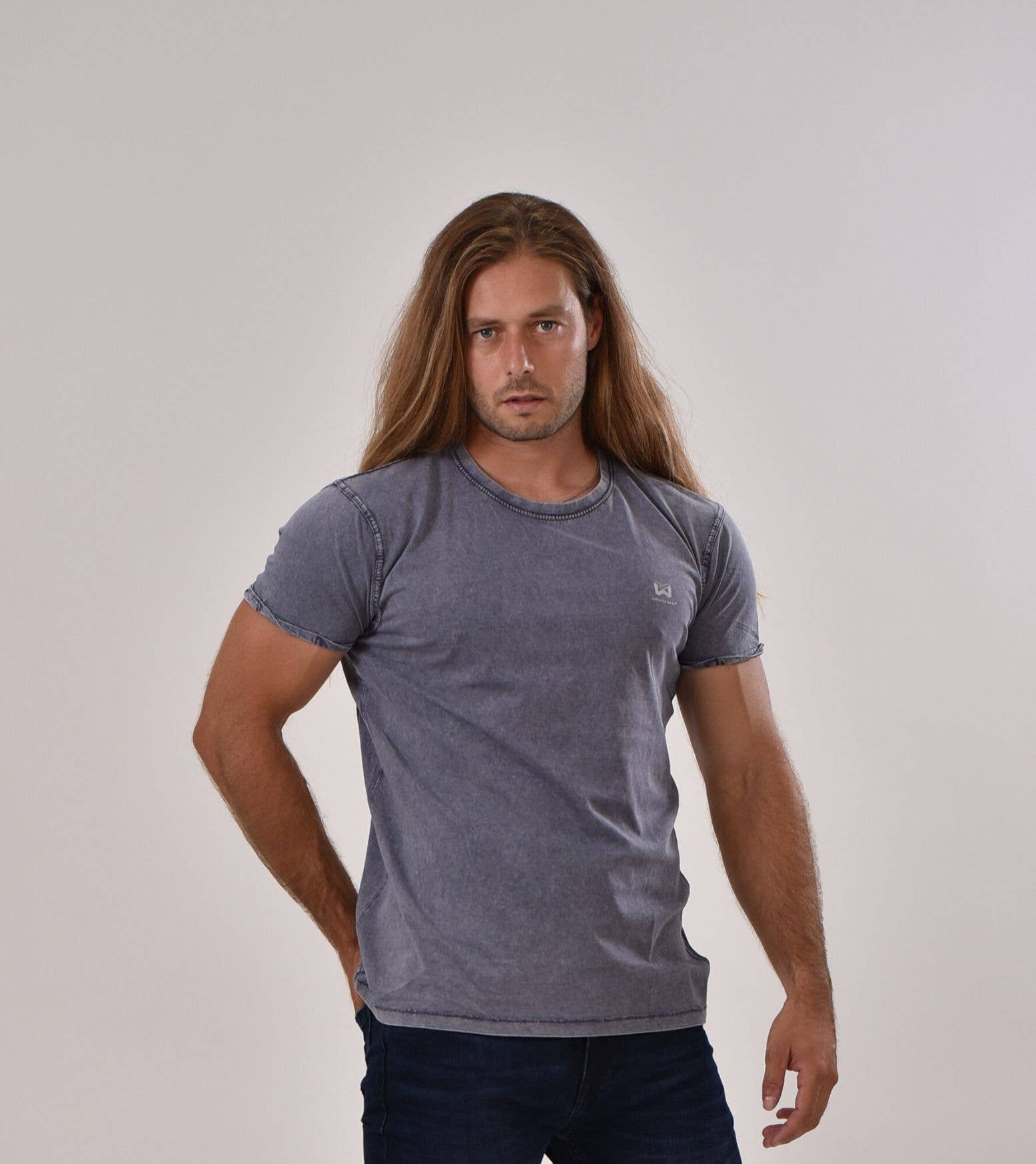Javier Teruel García - InfinityWear - Wholesale T-Shirt - Men's - 100% cotton denim effect t-shirt0