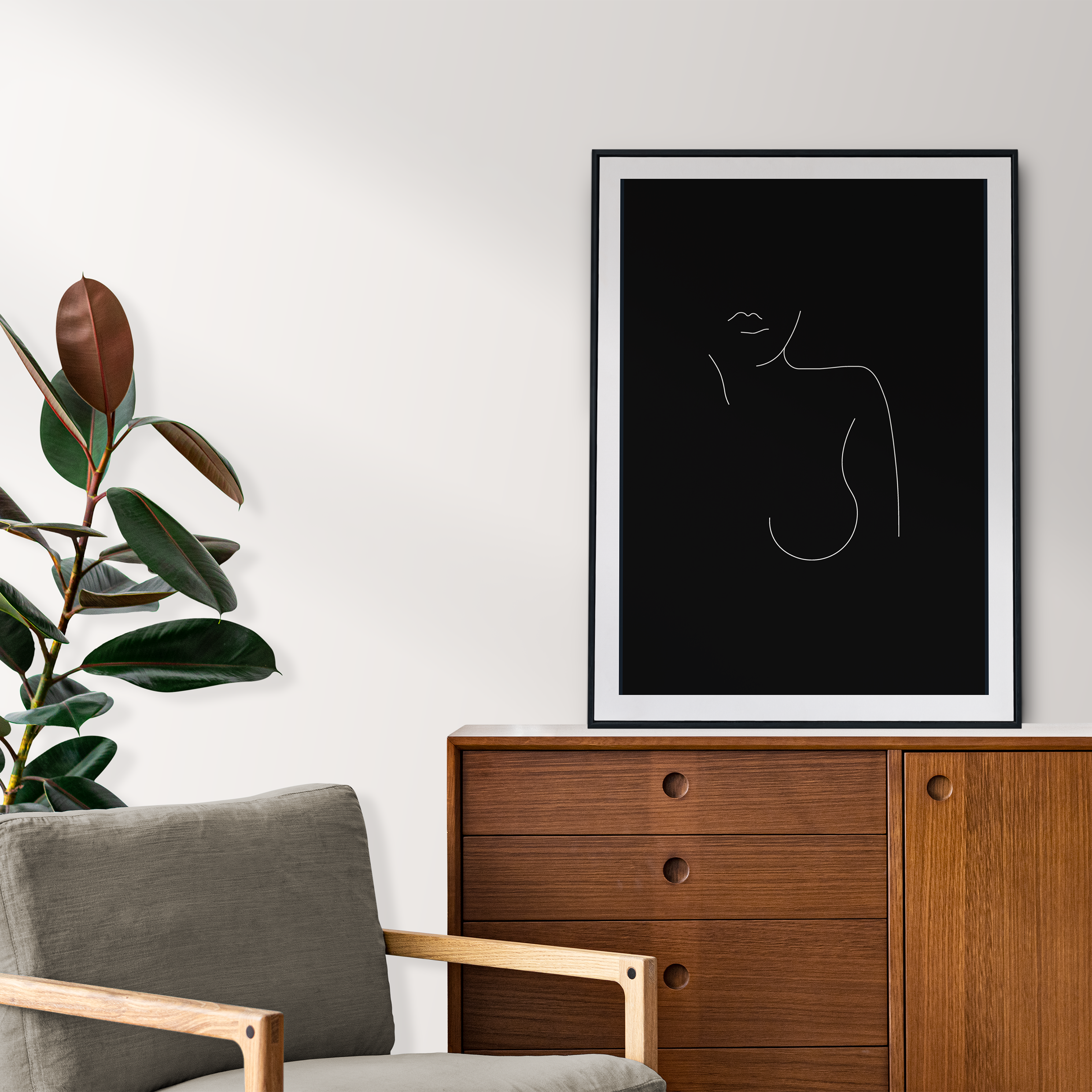 Saskia Lucy - Wholesale Art Print - Nude Illustrated Art Print1