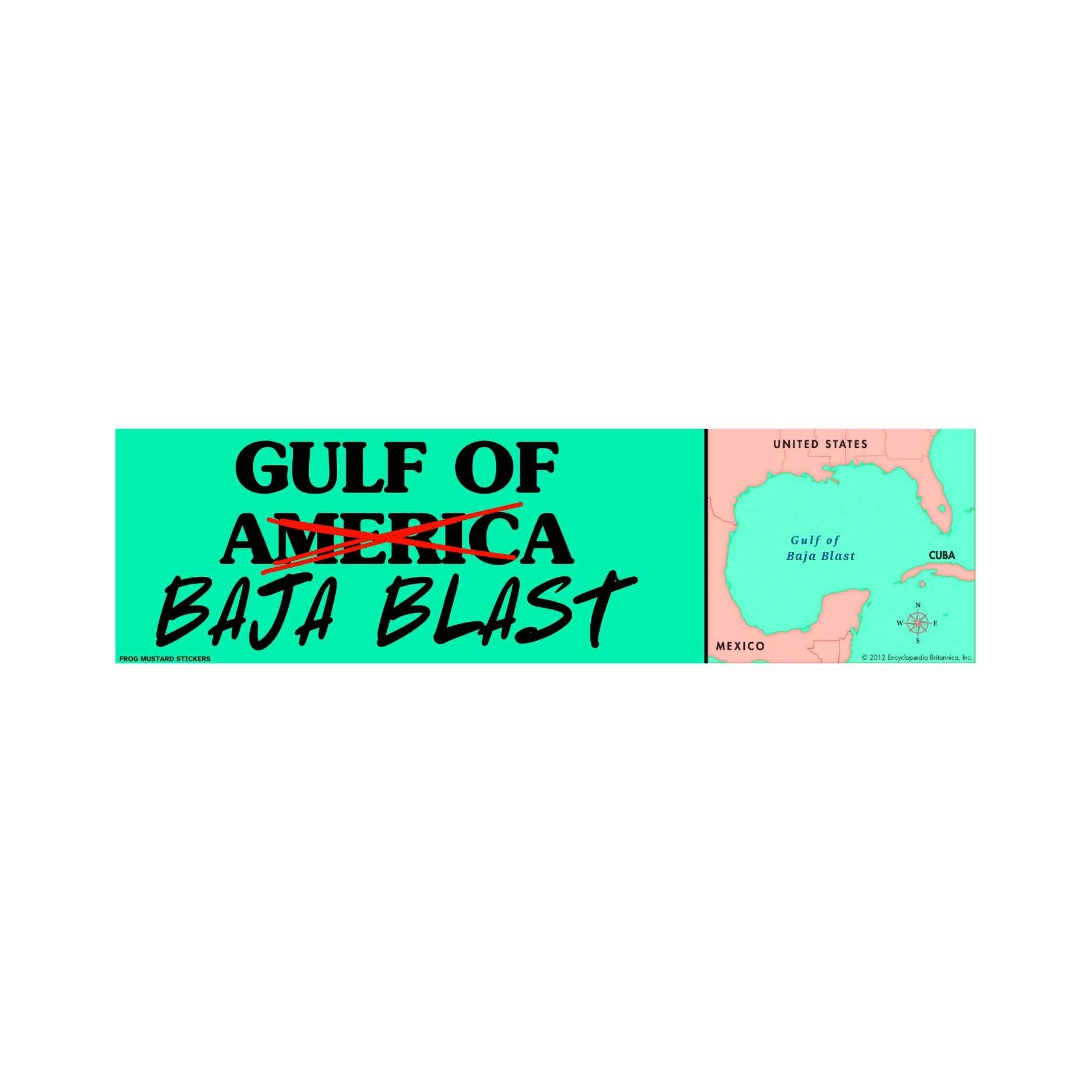 Frog Mustard Stickers - Wholesale Sticker - Gulf of Baja Blast