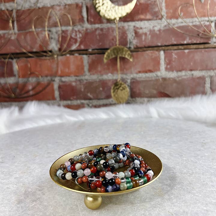 Intuitivt valgt blandet runde sten armbånd for engroshandel hos Wild Alabaster