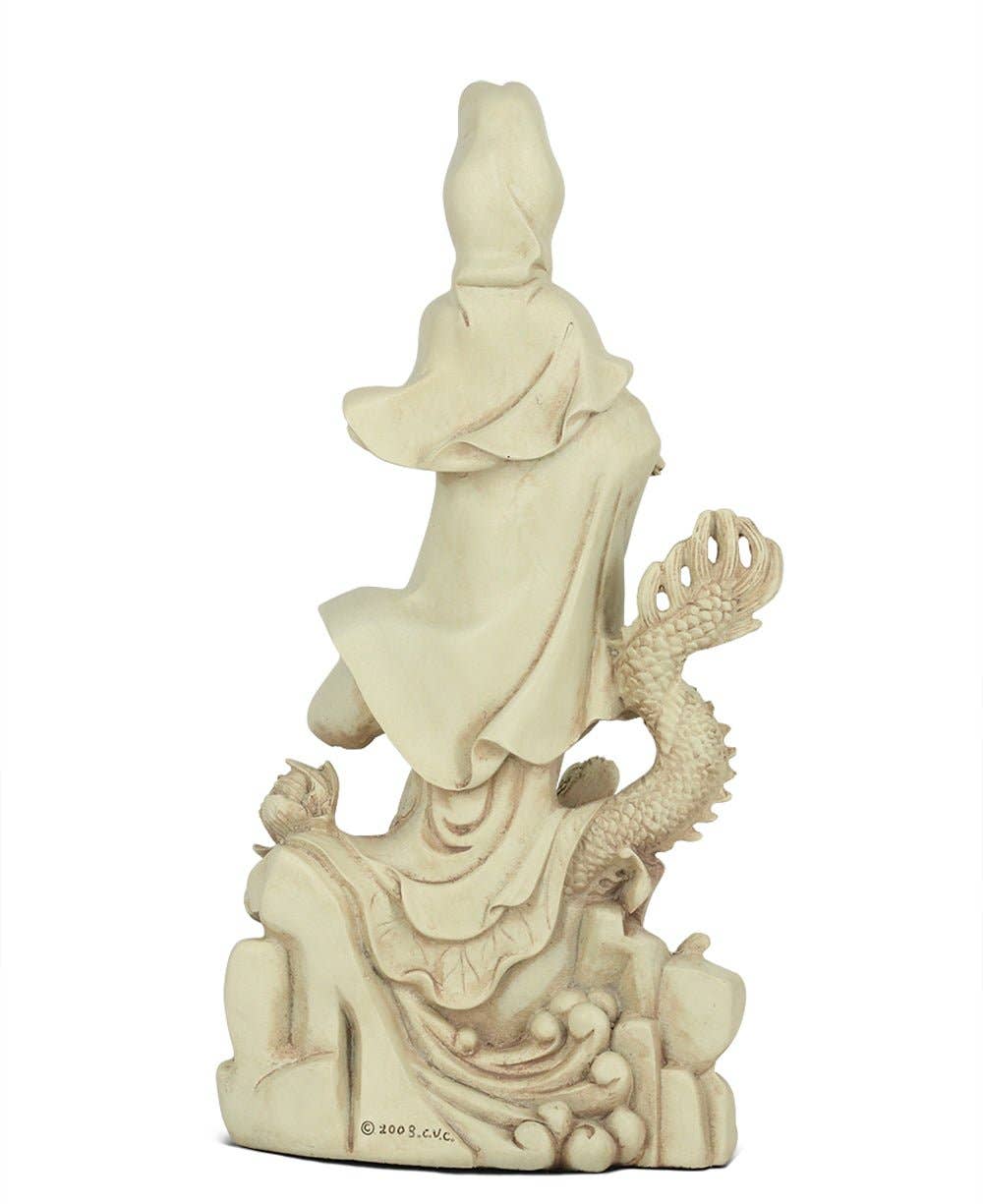 Buddha Groove – wholesale Decorative figurine – Kuan Yin on Dragon Statue3