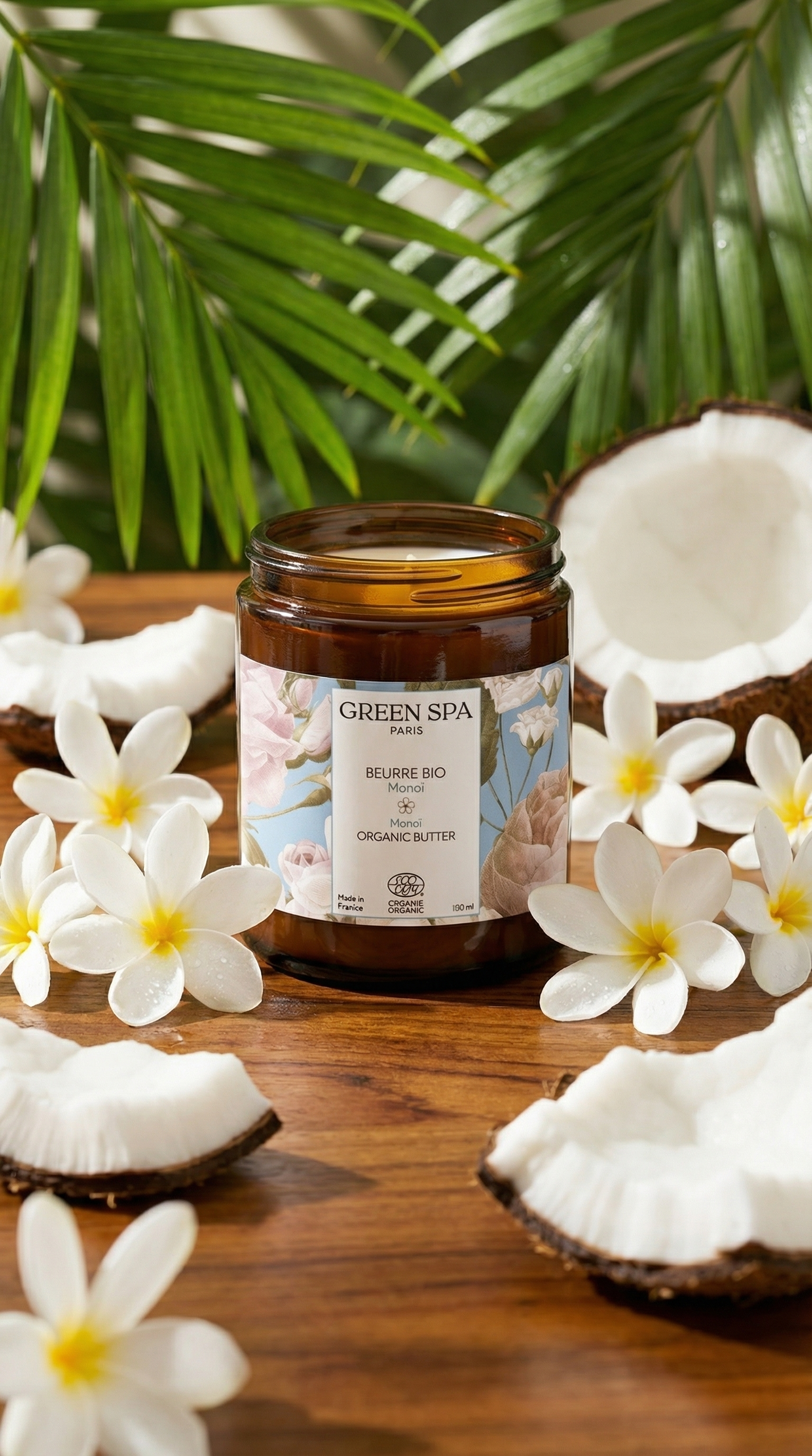 Green Spa – wholesale Body balm/butter – Organic Monoi* butter10