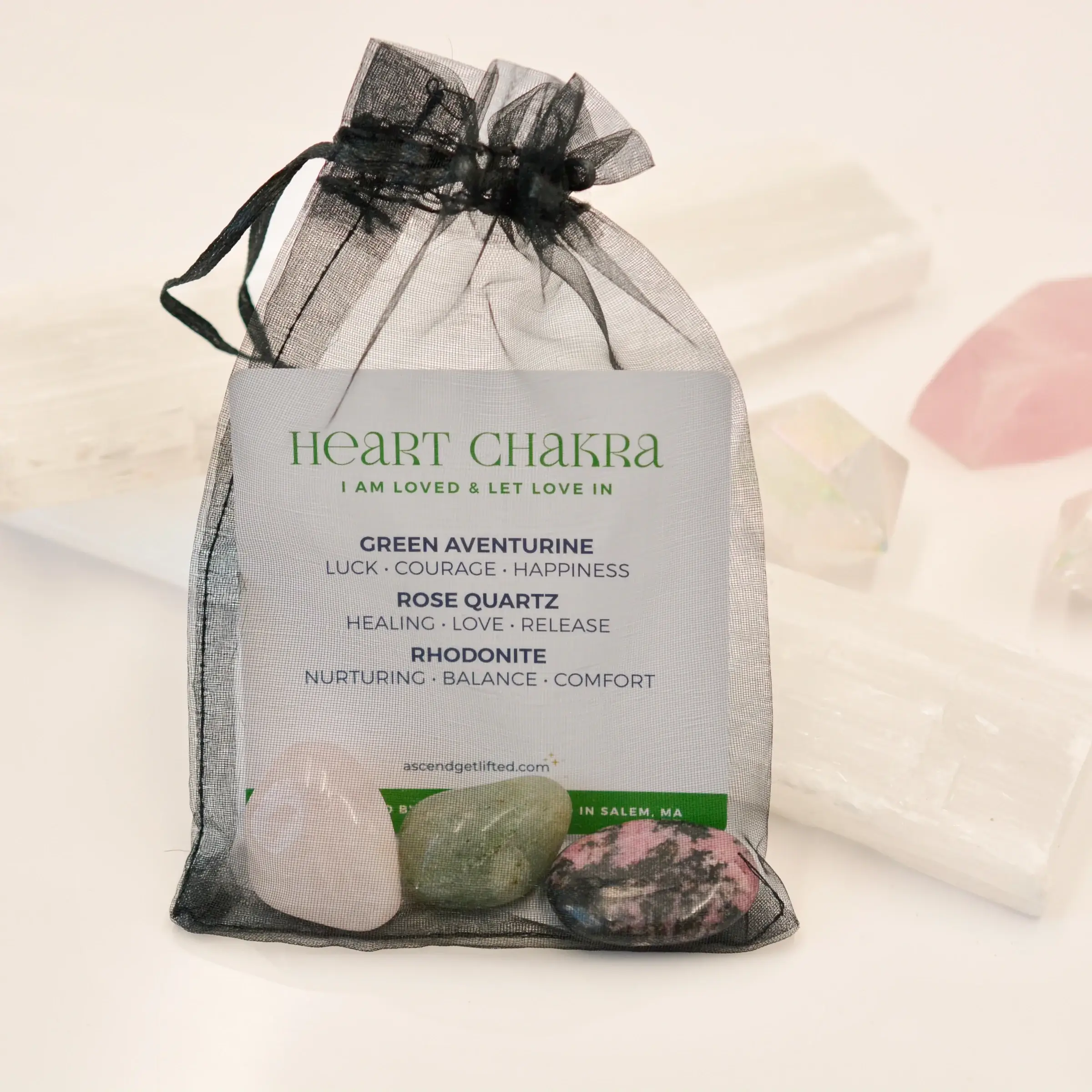 ASCEND – wholesale Andlig sten/kristall – Paket med Chakra-kristaller5