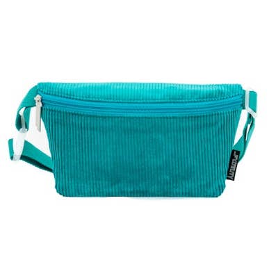 Fydelity - Vente Sac ceinture – femme - 83752 : Sac banane | Ultra-mince | Velours côtelé bleu canard