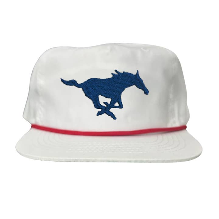 Cappelli ricamati SMU Mustang/SMU1048/MM per la vendita all'ingrosso da parte di Last Stand Hats, LLC