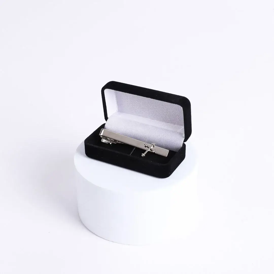 Swanson Christian Products - Wholesale Lapel Pin/Button - Tie Bar Cross Silver4