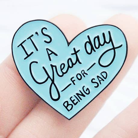 It's a great day enamel lapel pin for wholesale by Kate Gabrielle