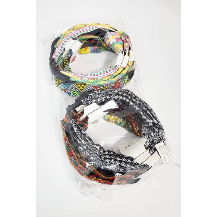 Funteze - Wholesale Fashion Headband - Women's - Aztec Center Knotted Headband