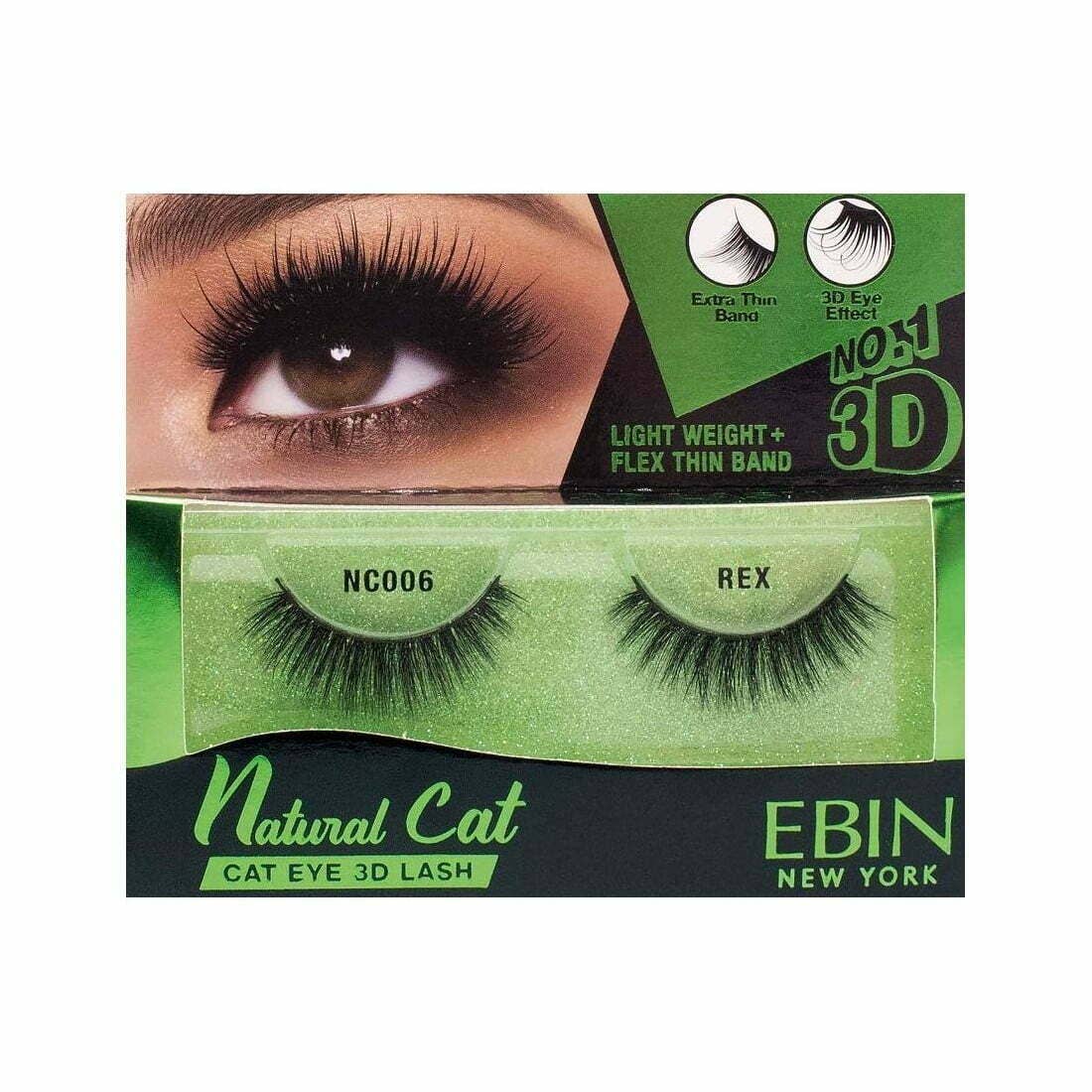 Diacly - Vente Faux cils - Ebin New York Cils de chat naturels 3D2