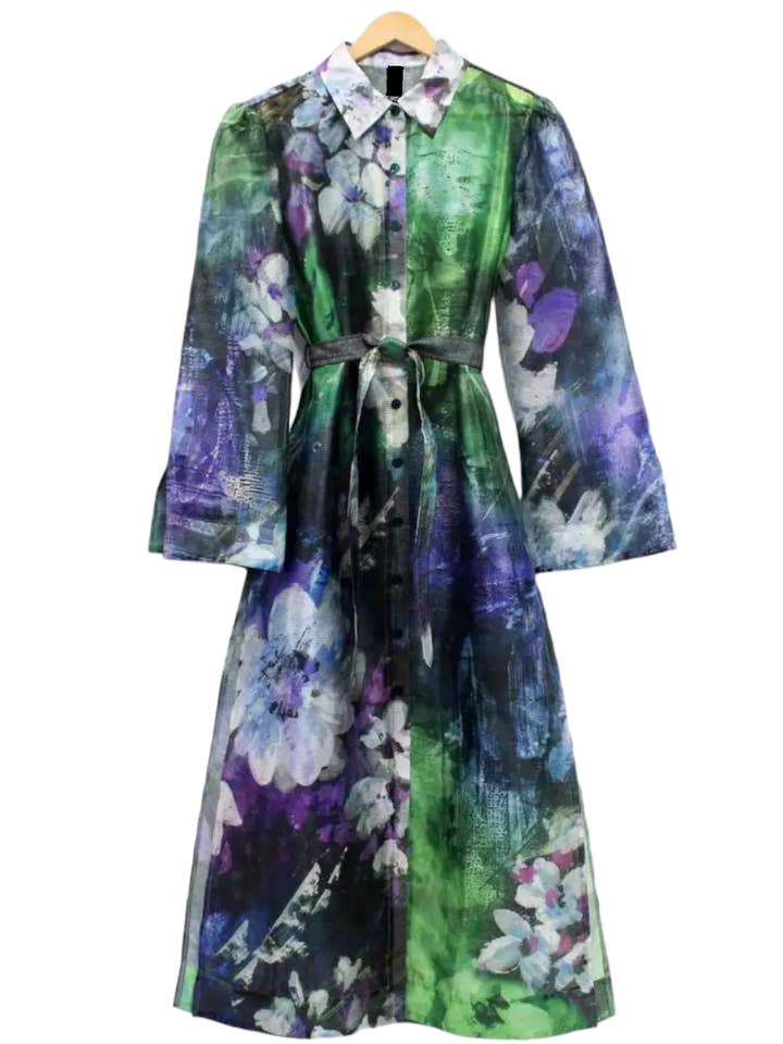 Glistening Floral Burnout Duster for wholesale by ZYM