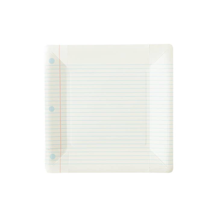 My Mind’s Eye - Wholesale Disposable Plate - BTS940 - Occasions By Shakira - Back To School Notebook Paper Plate