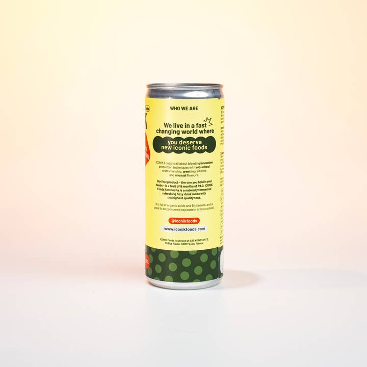 ICONIK Foods - Vente Kombucha - Kombucha ICONIK Foods - Gingembre et citronnelle