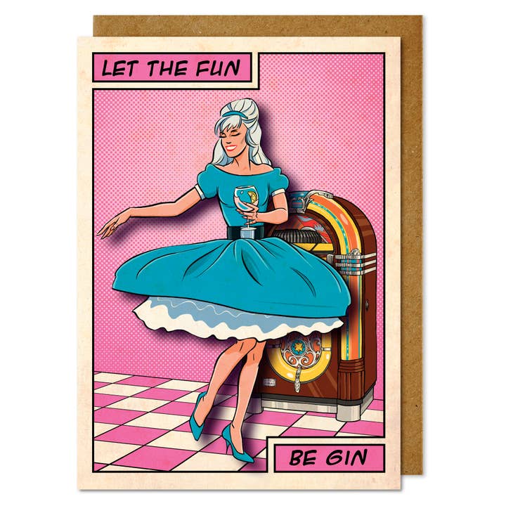 Let The fun Be Gin Card para venta al por mayor de Tache