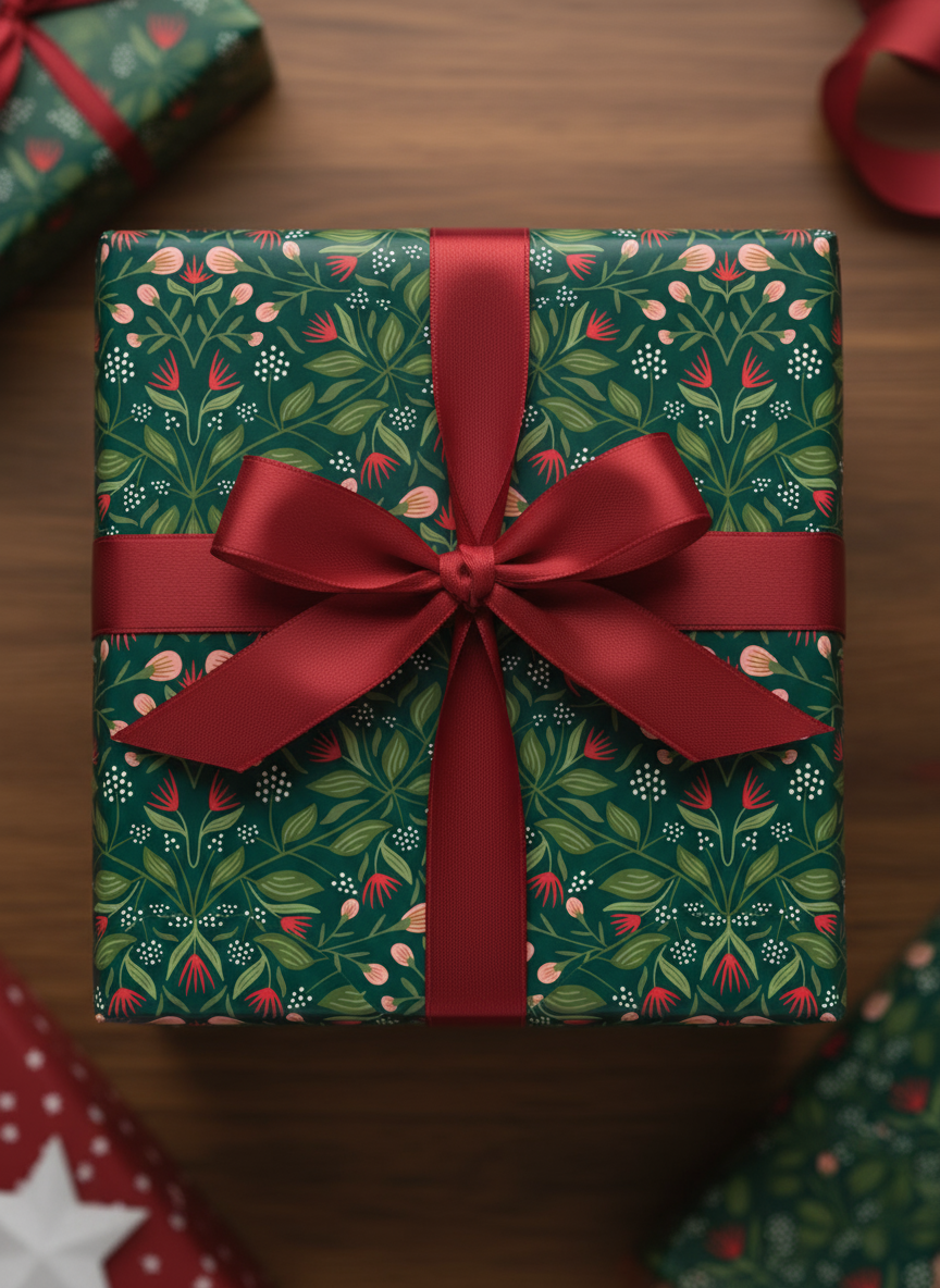 Rebecca Jane Woolbright - Wholesale Wrapping Paper Roll - Camden Winter Wrapping Paper – Holiday Gift Wrap (2 Sheets)5