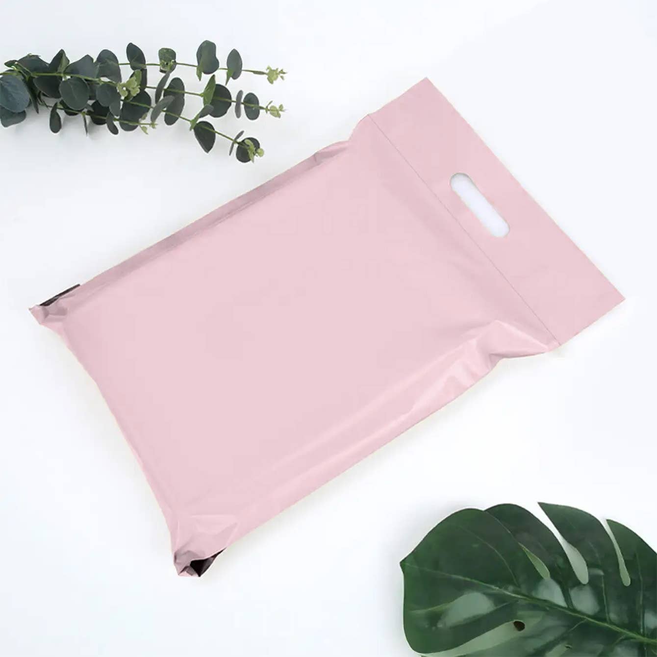 ByHome - Wholesale Envelopes - 100pc, 2 size pink Self-Sealing poly Mailing Bags w/ Handles0