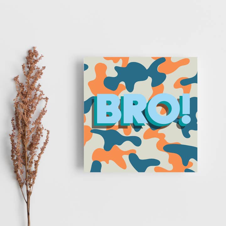 Grußkarte - Camouflage Bro für den Großhandel von The Home Of Smiles
