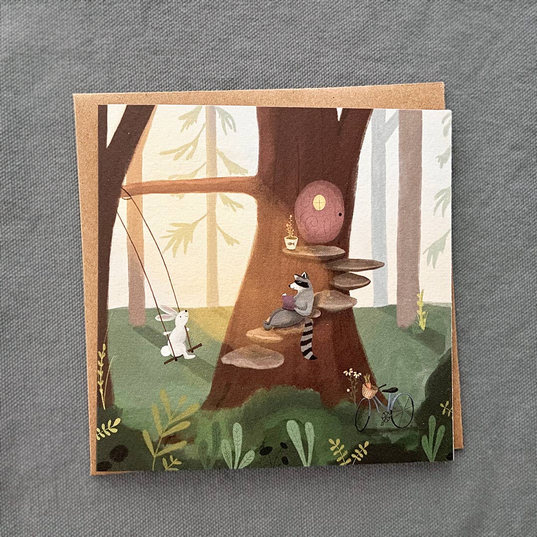 Woken - Wholesale Everyday Greeting Card - Woodland Animal Greeting Card