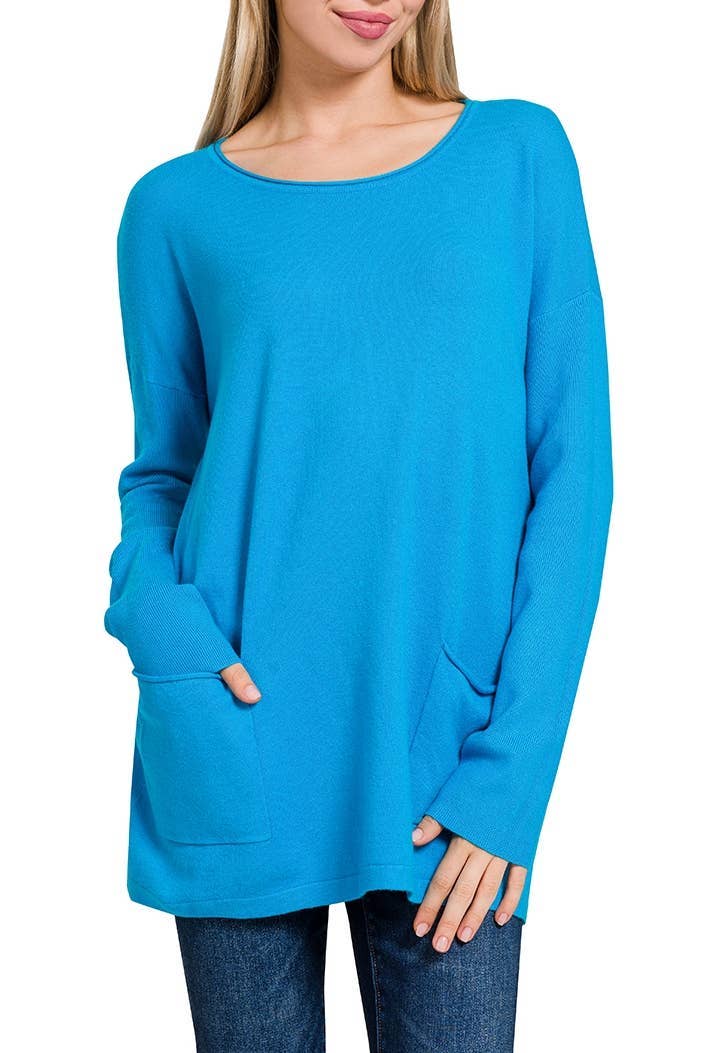 Vanilla Monkey – wholesale Tunikatröja - Dam – Viskos Frontfickor Tröja15