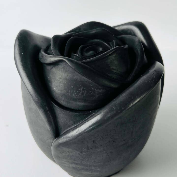 Aroma Sparks - Vente Bougeoirs - Récipient vide en forme de rose prêt à l'emploi pour bougies en ciment/béton