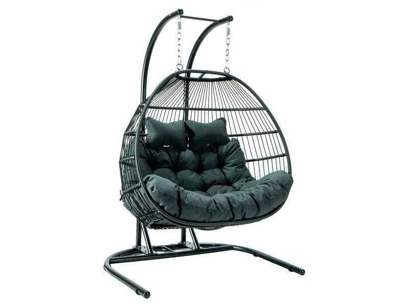 LeisureMod - Wholesale Egg Chair - Wicker 2 Person Double Folding Hanging Egg Swing Chair42