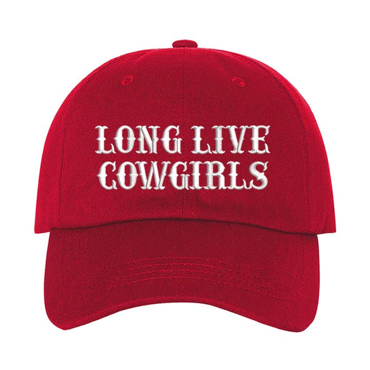Long Live Cowgirls Embroidered Baseball Hat for wholesale by DSY Lifestyle