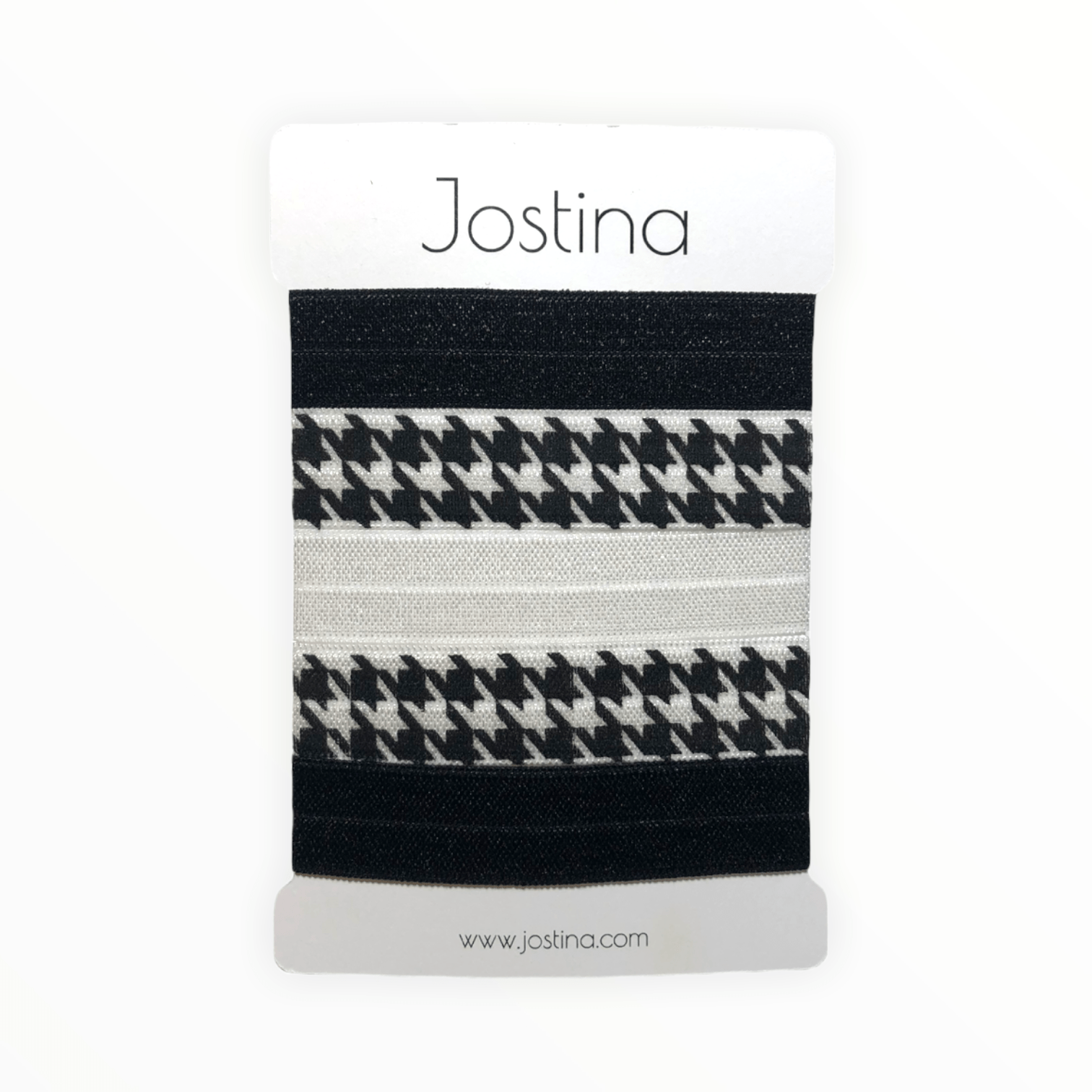 Jostina - Wholesale Hair Tie - Houndstooth1