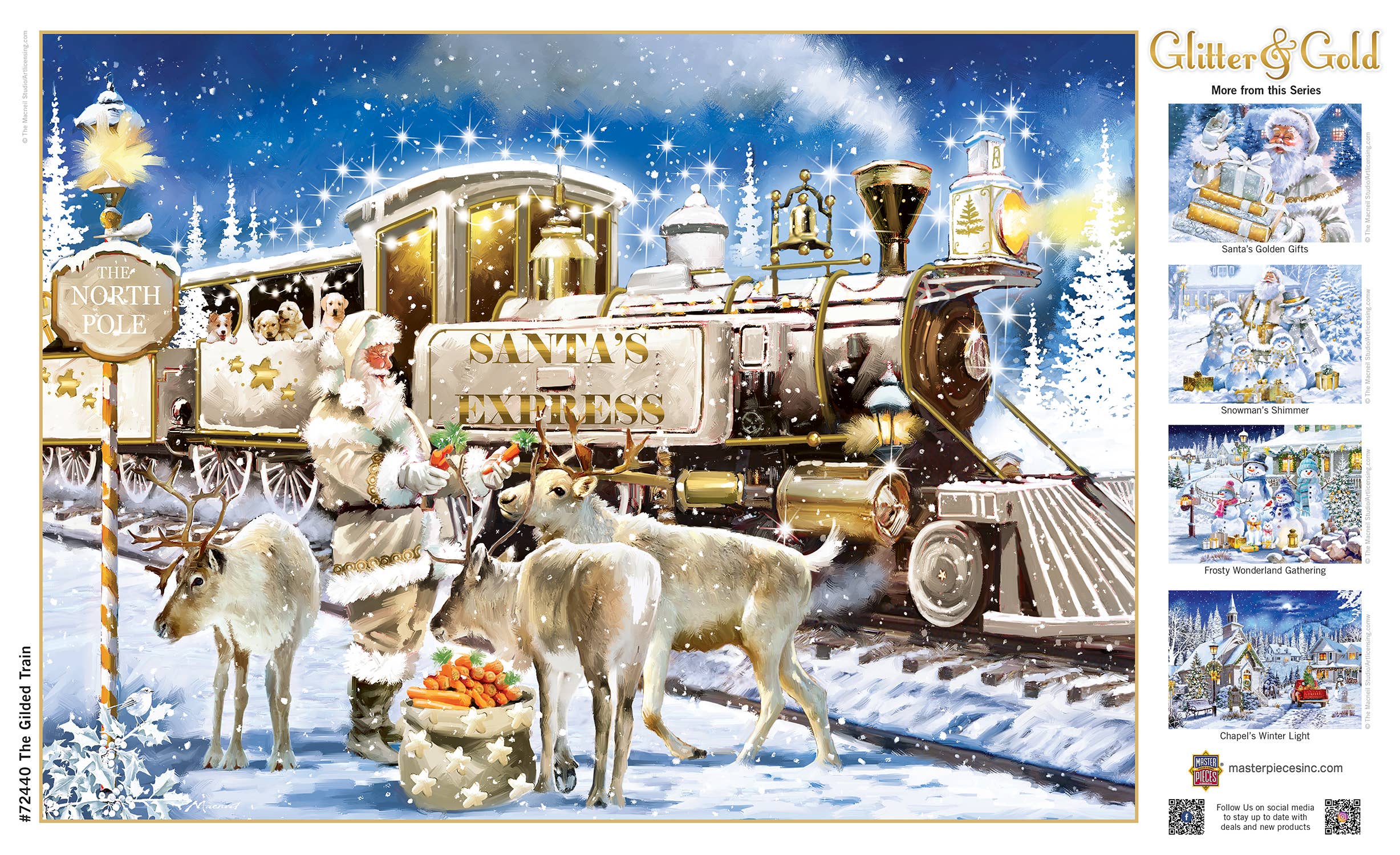 Masterpieces Puzzles - Wholesale Puzzle - Adult - Glitter & Gold - The Gilded Train 1000 Piece Puzzle3