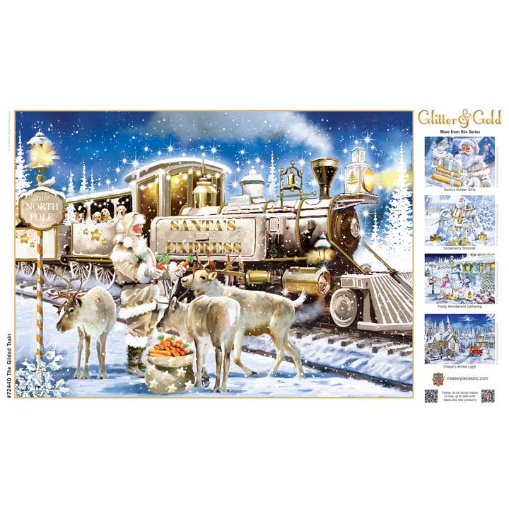 Masterpieces Puzzles - Wholesale Puzzle - Adult - Glitter & Gold - The Gilded Train 1000 Piece Puzzle3