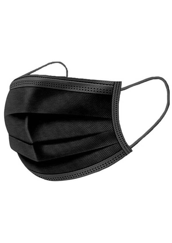 Cap Zone - Wholesale Protective Face Mask/Shield - Disposable Black Face  Mask3
