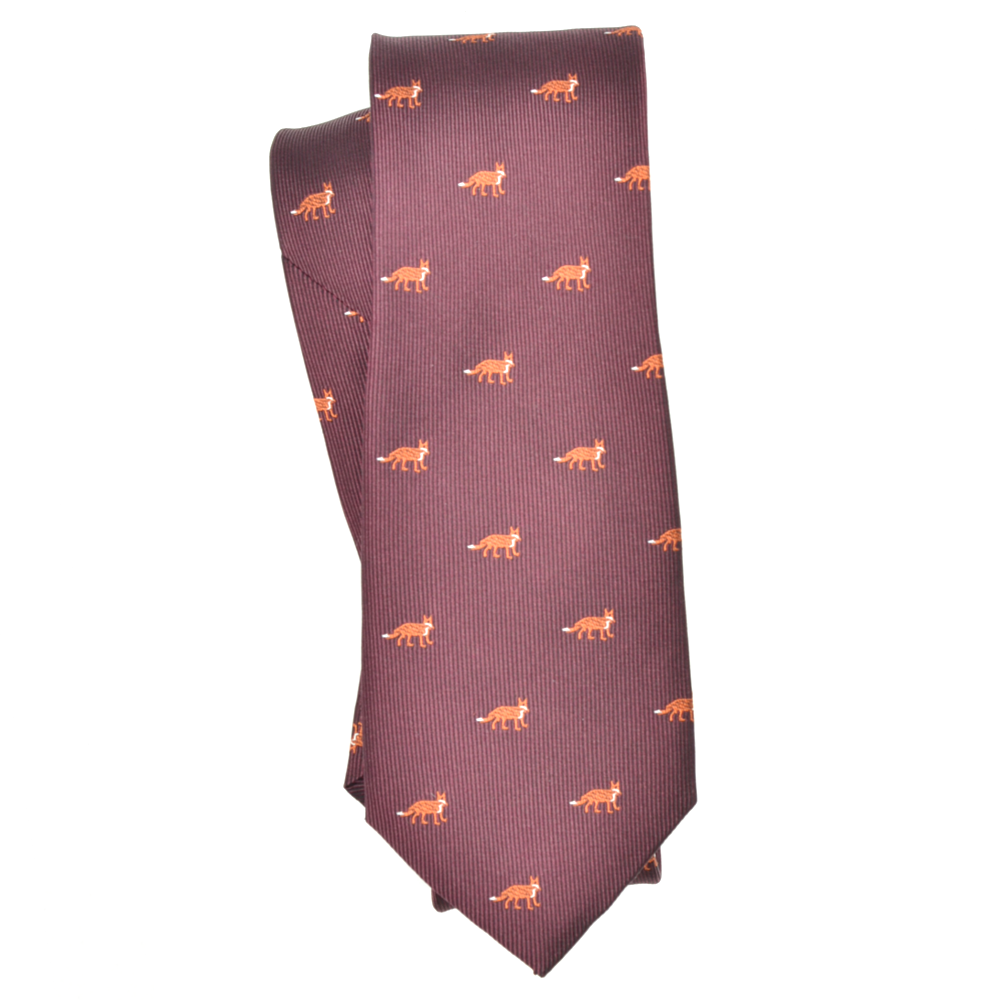 Curated Basics - Wholesale Necktie - Men's - Burgundy Fox Tie1
