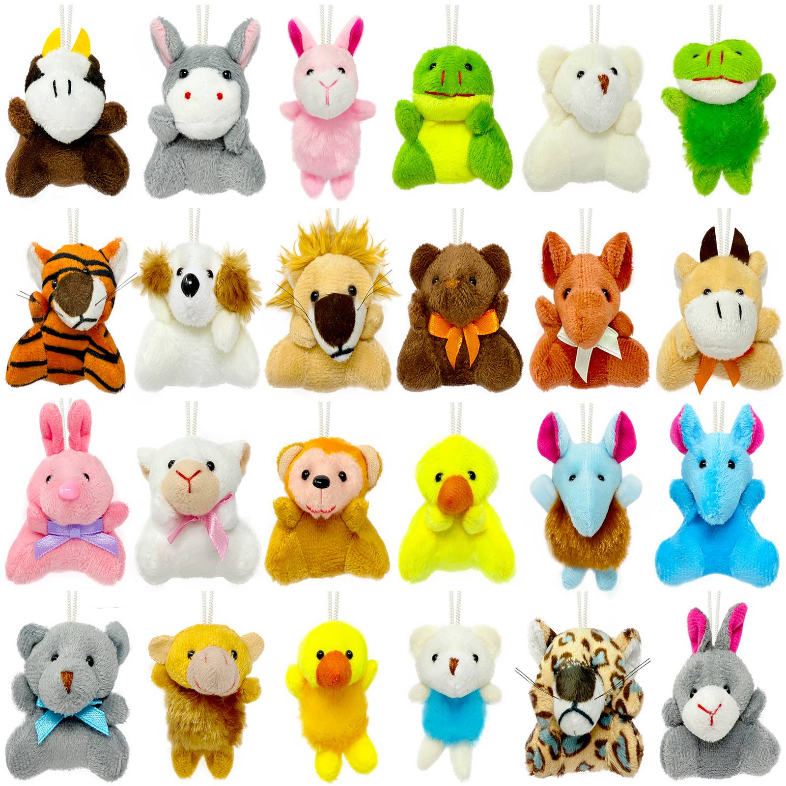 Wrapables.com - Vente Peluche – enfant et bébé - Peluches Mini Animaux en Peluche Wrapables (Ensemble de 24)0