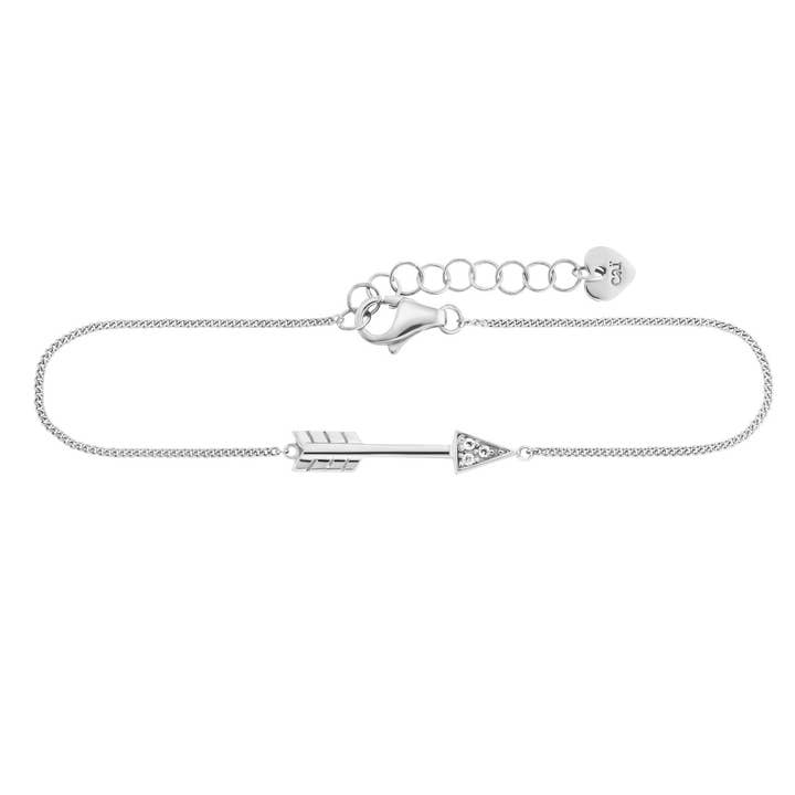 Armband 925/- Sterling Silber rhodinert Zirkonia Pfeil für den Großhandel von caï