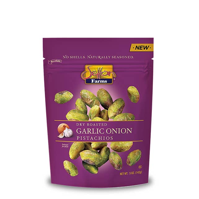 Setton Pistachio of Terra Bella - Wholesale Nuts - Setton Farms Dry Roasted Seasoned Kernels, Garlic Onion