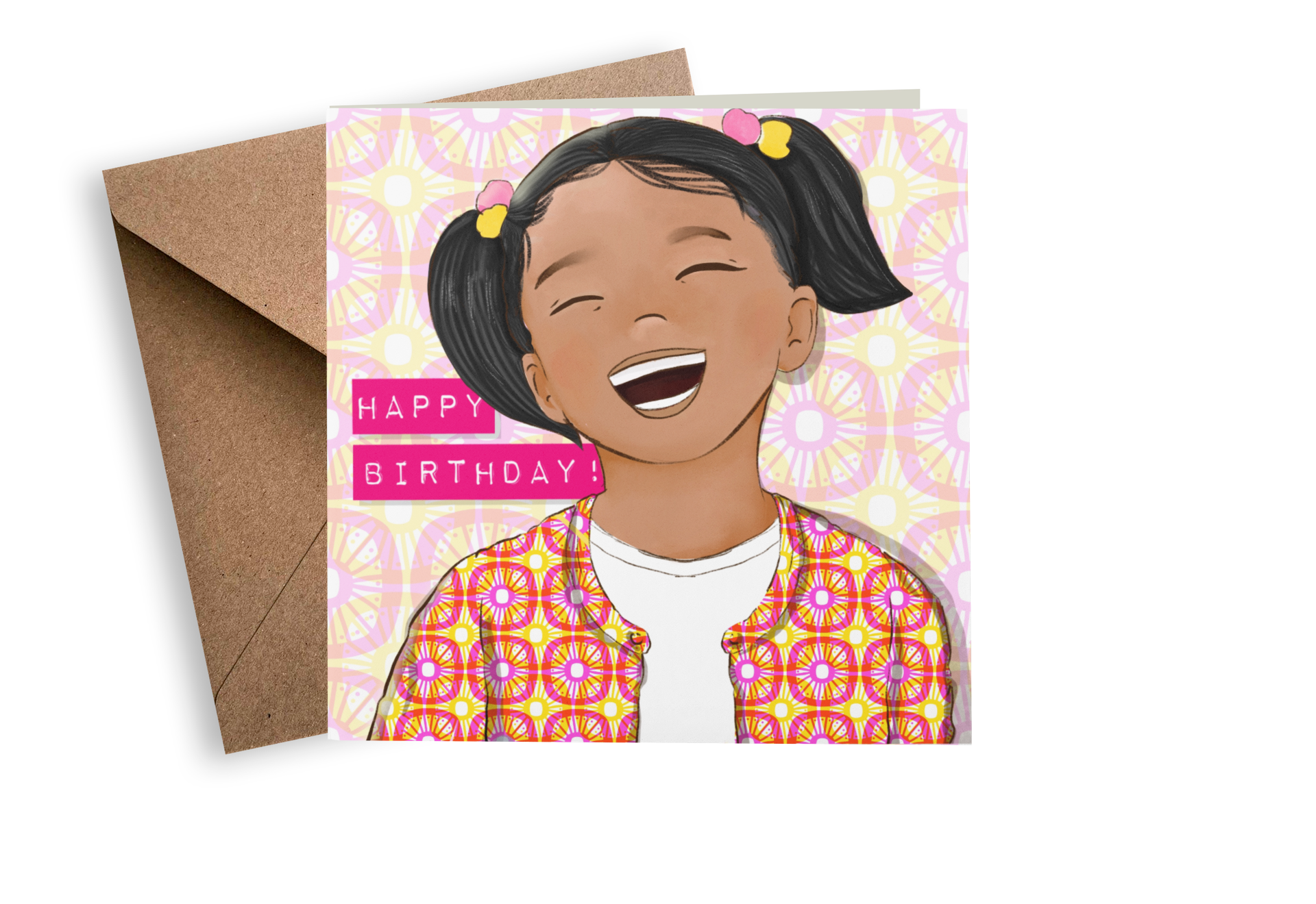 Aziza Illustrates - Vente Cartes d'anniversaire - Carte d'anniversaire pour fille1