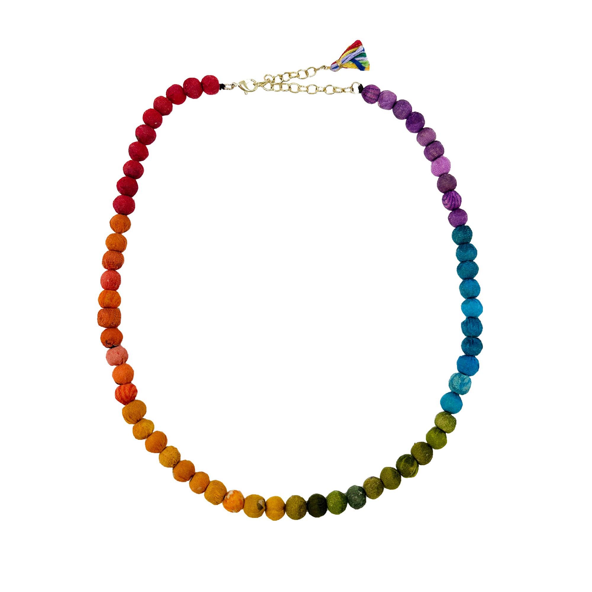 WorldFinds – wholesale Beaded/pearl necklace – Kantha Prism Necklace4
