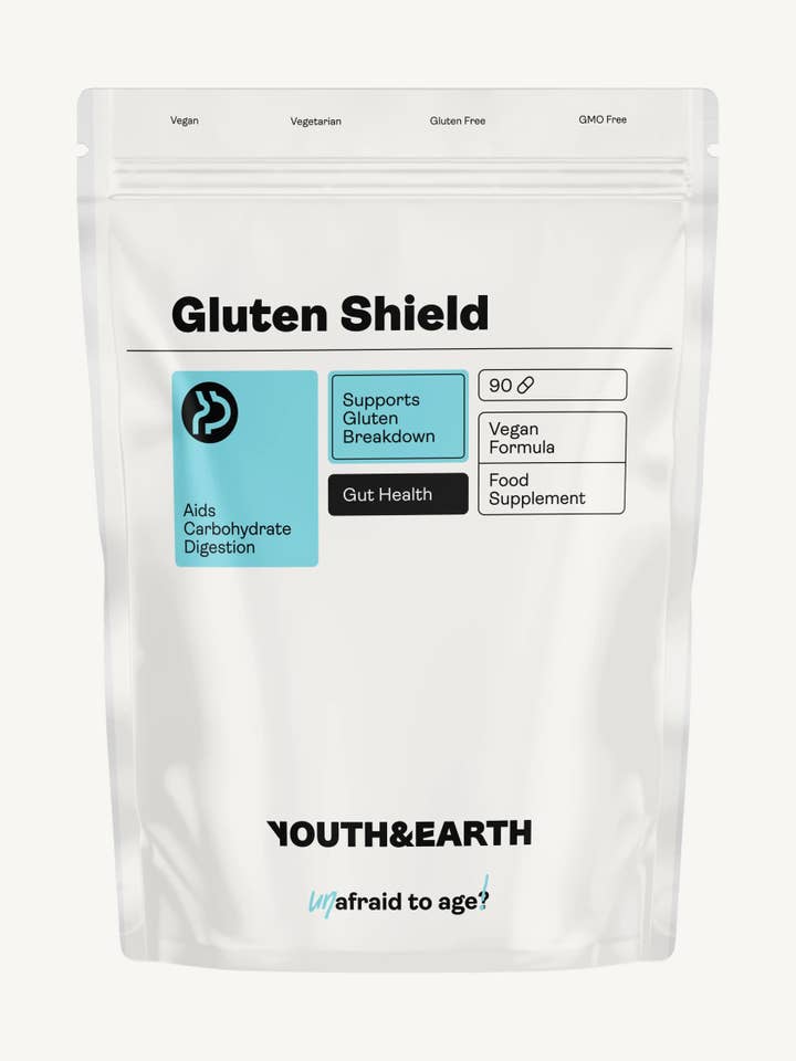 Gluten Shield 90 kapsler for engroshandel hos Youth & Earth